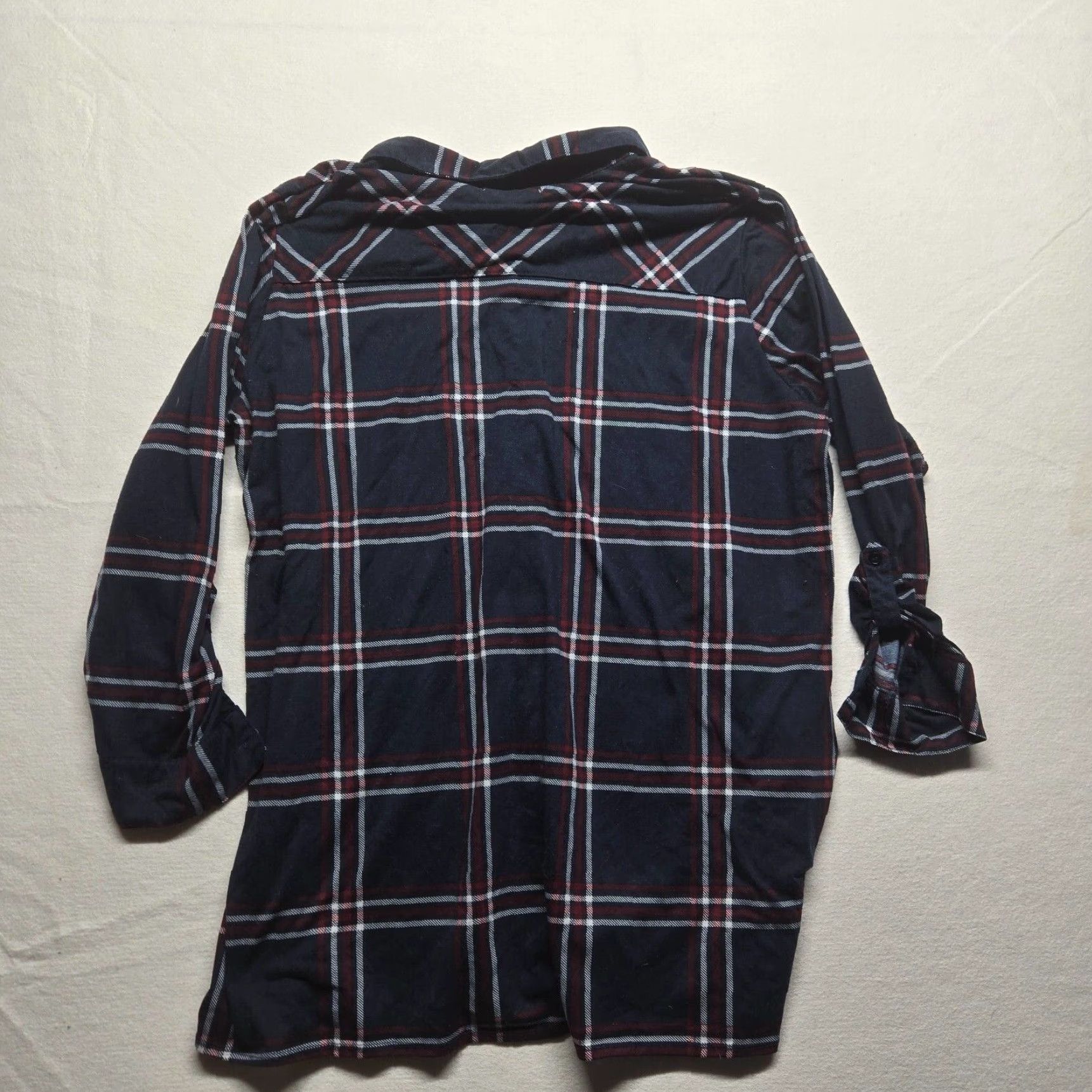 Vintage VINTAGE New York Laundry Shirt Plaid Button-Up Womens 2XL Navy Blue (Adult) - Plus Size, Blue, 2X, Womens Size XXL / US 16-18 / IT 52-54 - 7 Thumbnail