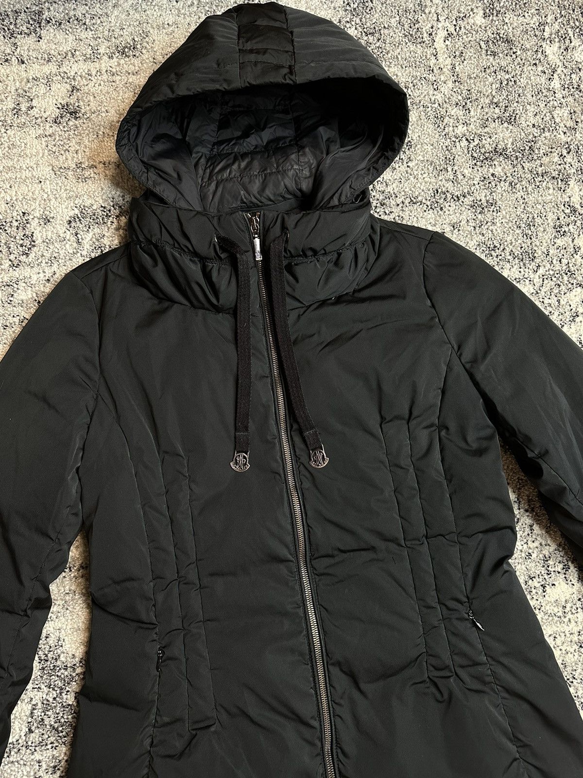 Moncler Moncler Black Jacket Luxury Size L / US 10 / IT 46 - 2 Thumbnail