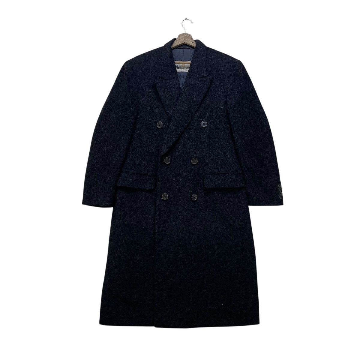 Aquascutum 💥Vintage Aquascutum Unisex Double Breast Long Coat Jacket Size US M / EU 48-50 / 2 - 1 Thumbnail