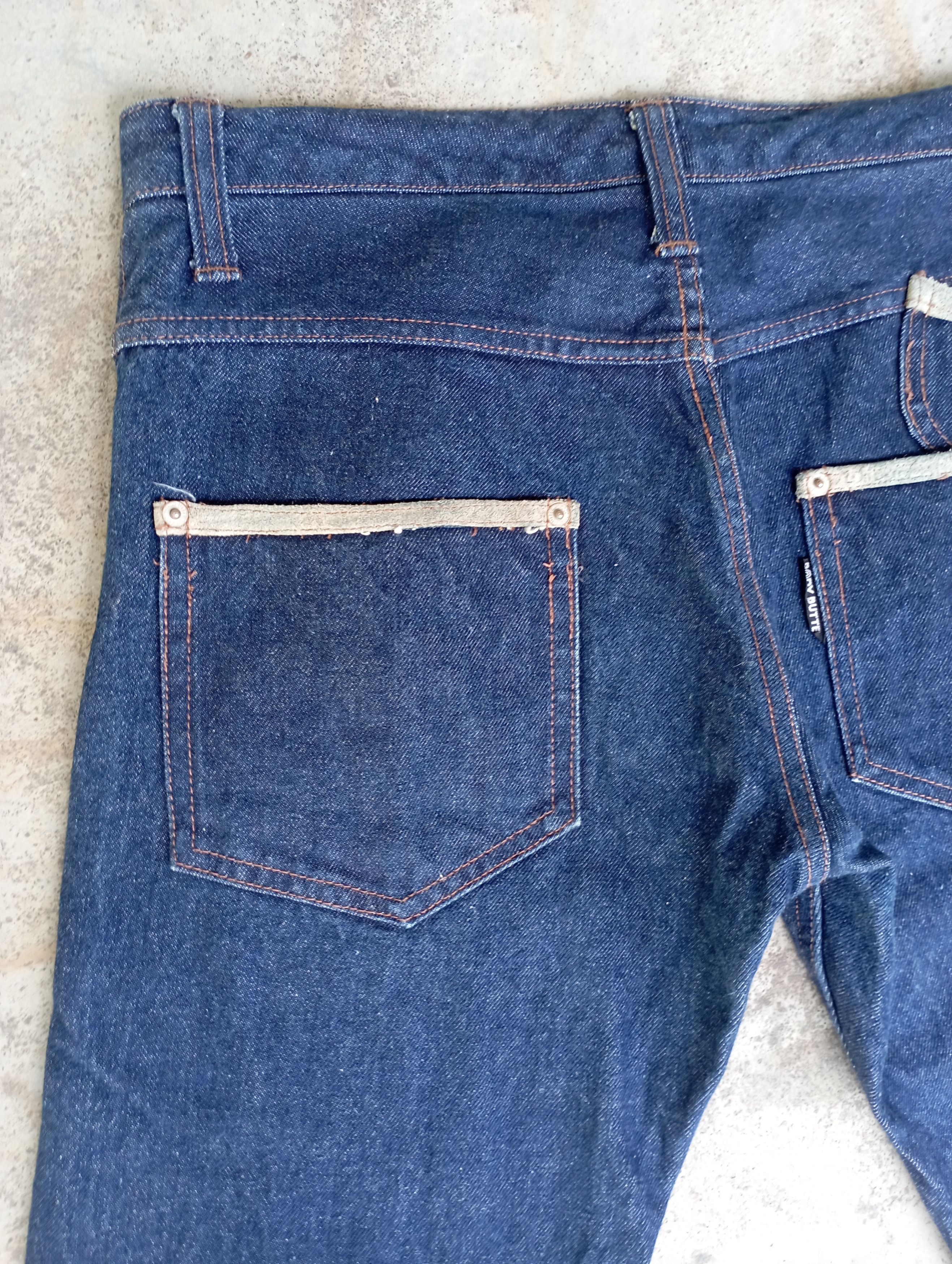 Tornado Mart Japanese Body Butter Flare Jeans + Leather Bootcut Jeans Size US 31 - 14 Thumbnail