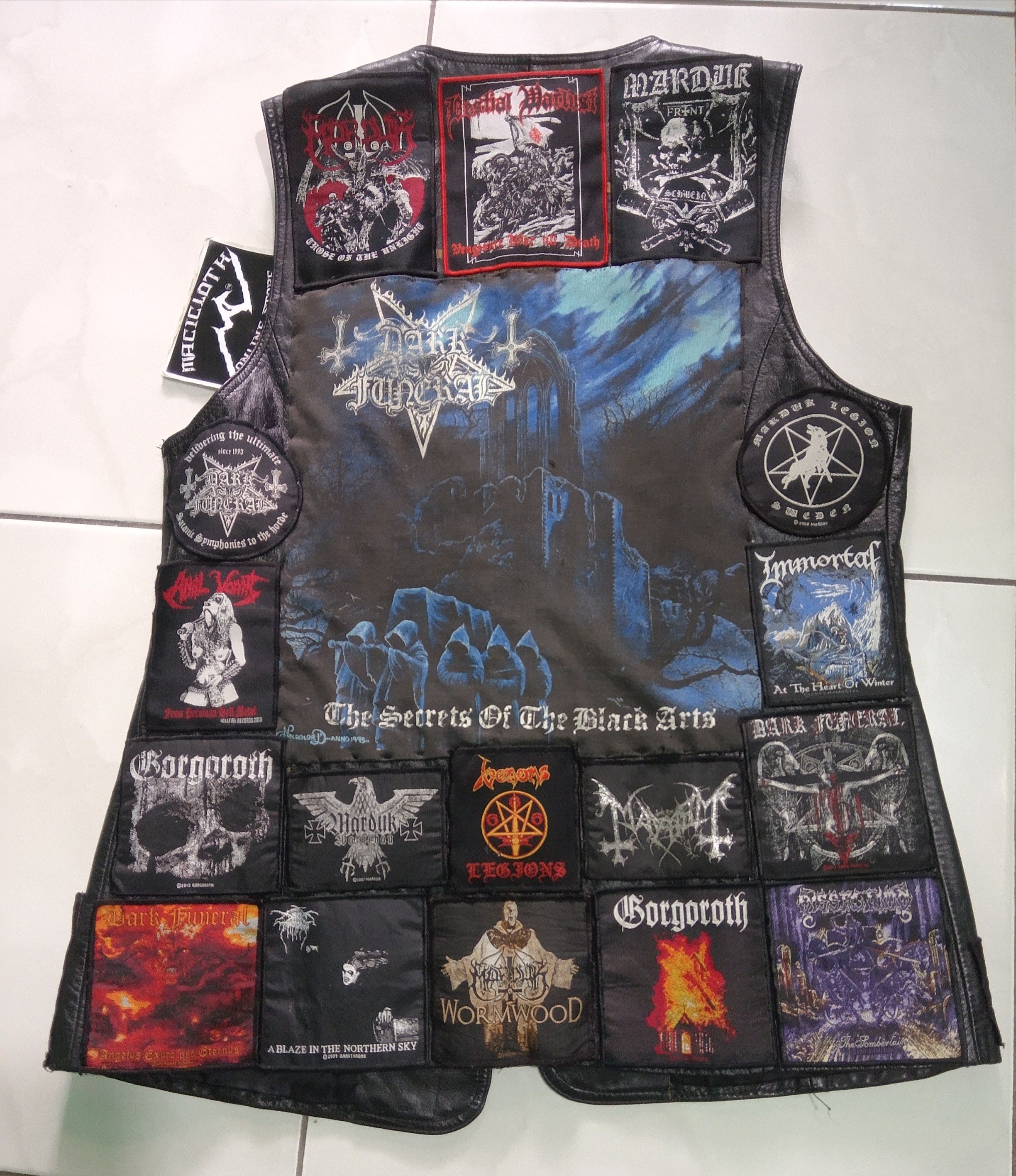 Handmade × Leather BATTLE VEST leather vest Size US M / EU 48-50 / 2 - 5 Thumbnail