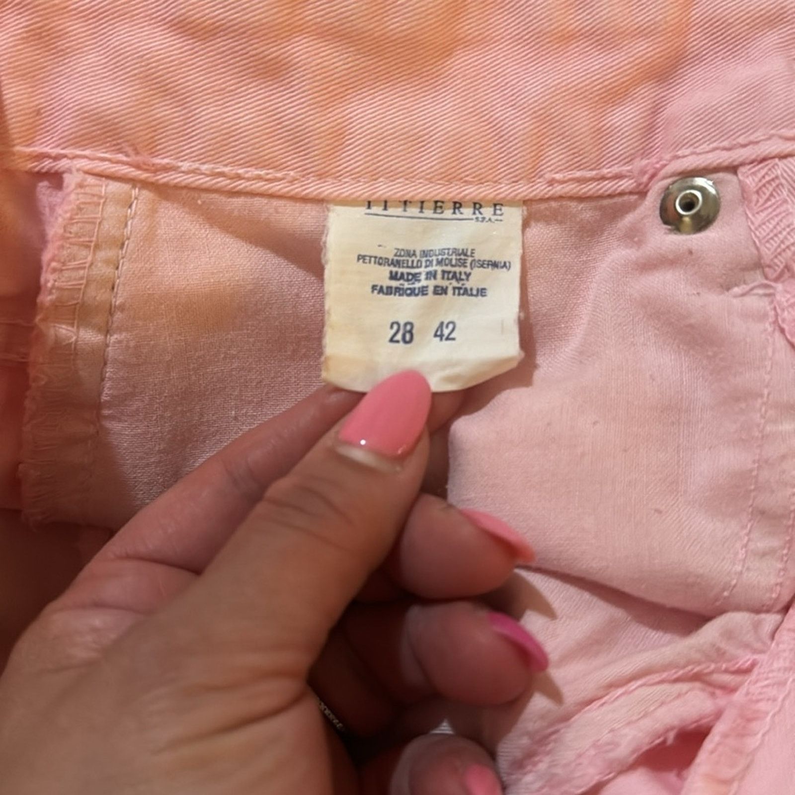 Versace Jeans Couture Versace Jeans High Waisted Skinny Jeans - Pink Size 28 Size 28" / US 6 / IT 42 - 8 Thumbnail