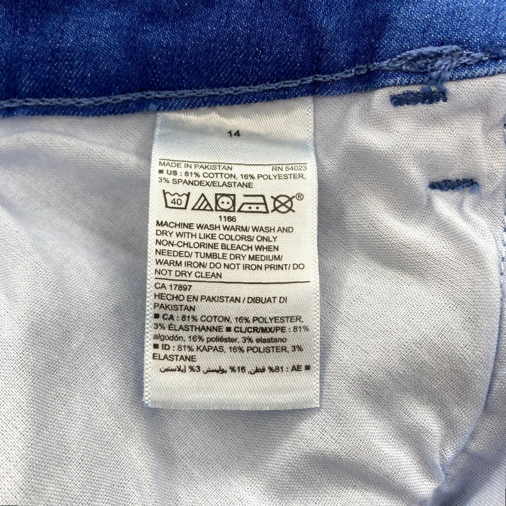 Old Navy Old Navy Rockstar Jeans Women's 14 Skinny Medium Wash Blue Stretch Denim Jeans Size 24" / US 00 / IT 34 - 6 Thumbnail