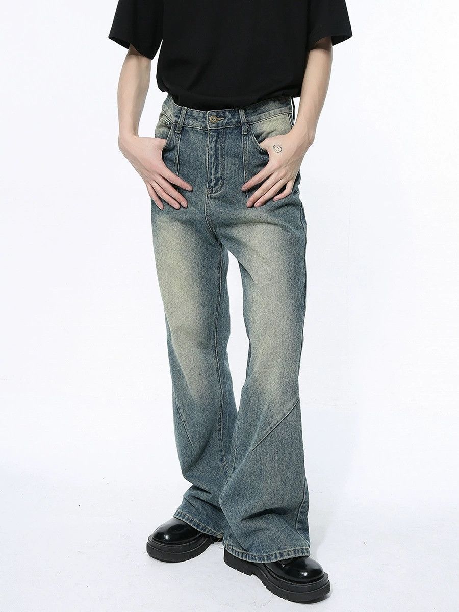 Japanese Brand Men's high street Vibe straight leg flared jeans Size US 32 / EU 48 - 2 Thumbnail