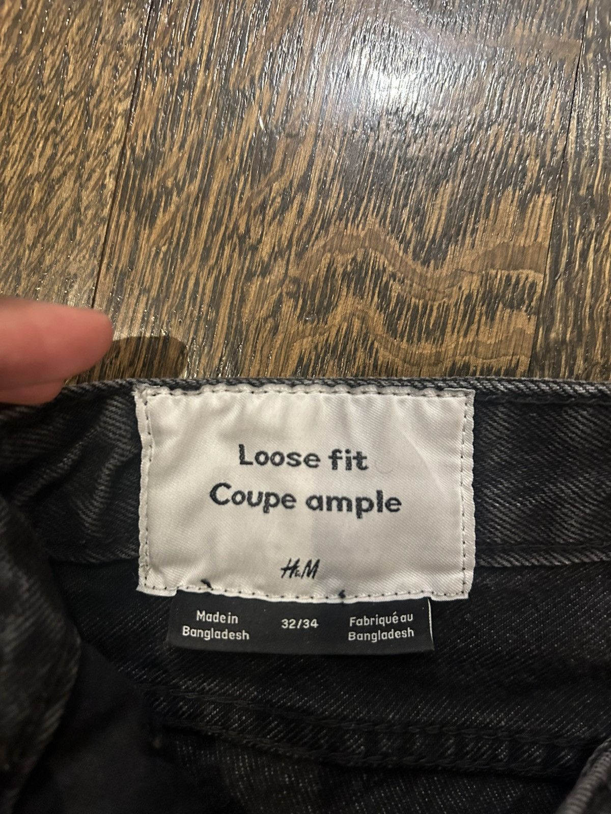 H&M Black H&M Straight Leg Jeans Size US 32 / EU 48 - 3 Thumbnail