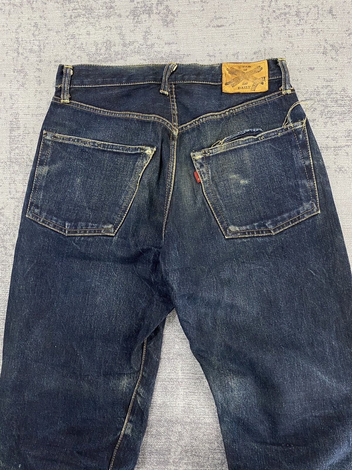 KOJIMA GENES 90s vintage raw denim selvedge jeans wash & wears Size US 29 - 14 Thumbnail