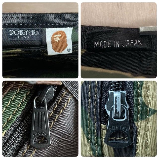 Bape × Porter BAPE × PORTER LONG WALLET 1st camo green a bathing ape Size ONE SIZE - 6 Thumbnail
