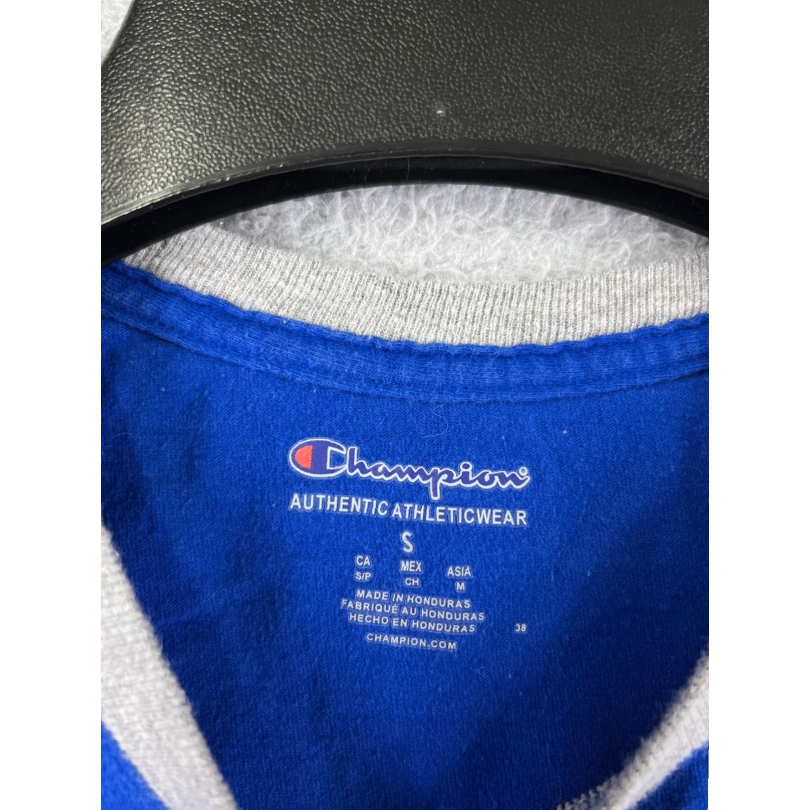 Champion Champion Shirt Mens Small Blue Embroidered Logo Short Sleeve Crew Neck Cotton Size US S / EU 44-46 / 1 - 7 Thumbnail