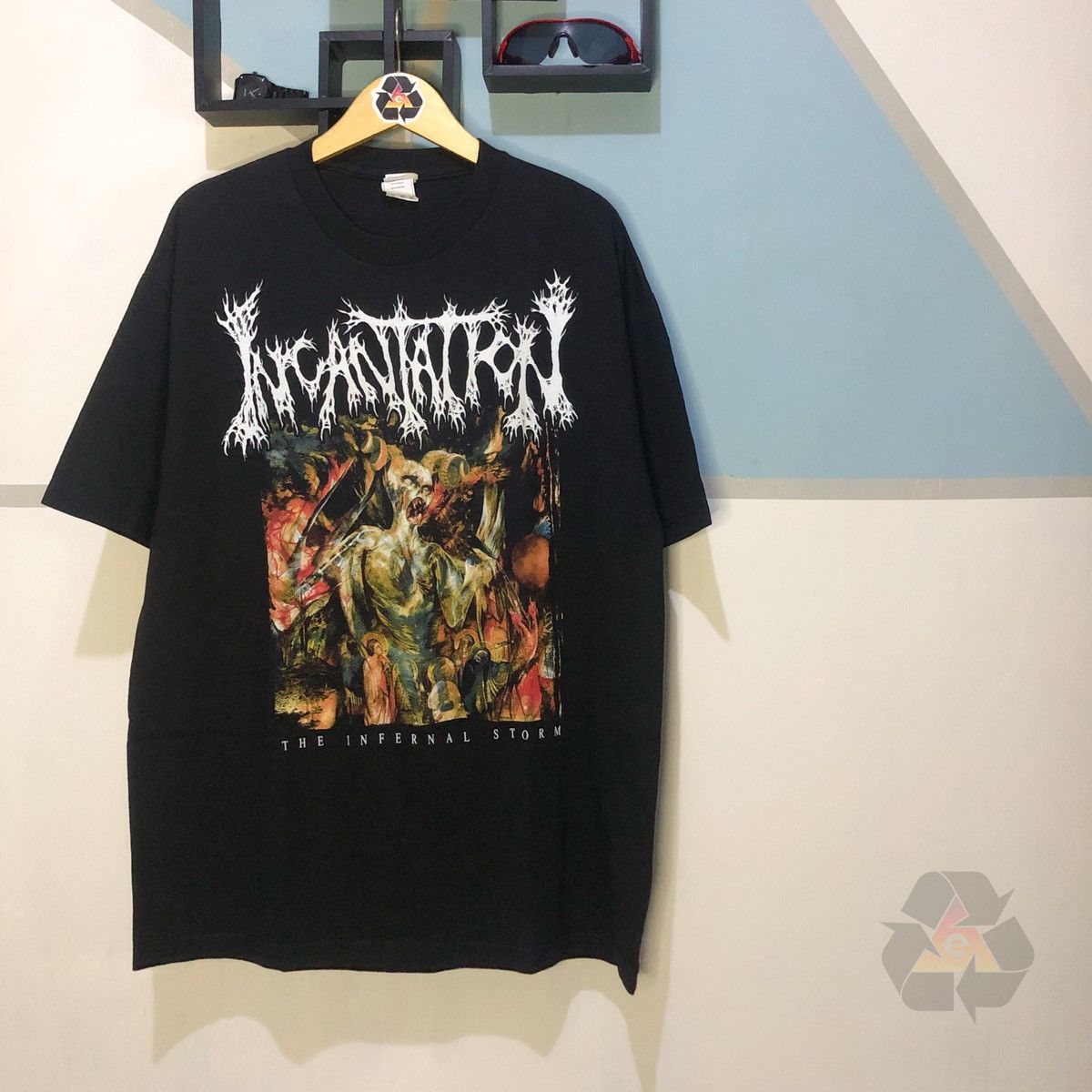 Band Tees Rare Vintage Incantation The Infernal Storm T-Shirt Y2K Size US XL / EU 56 / 4 - 1 Thumbnail