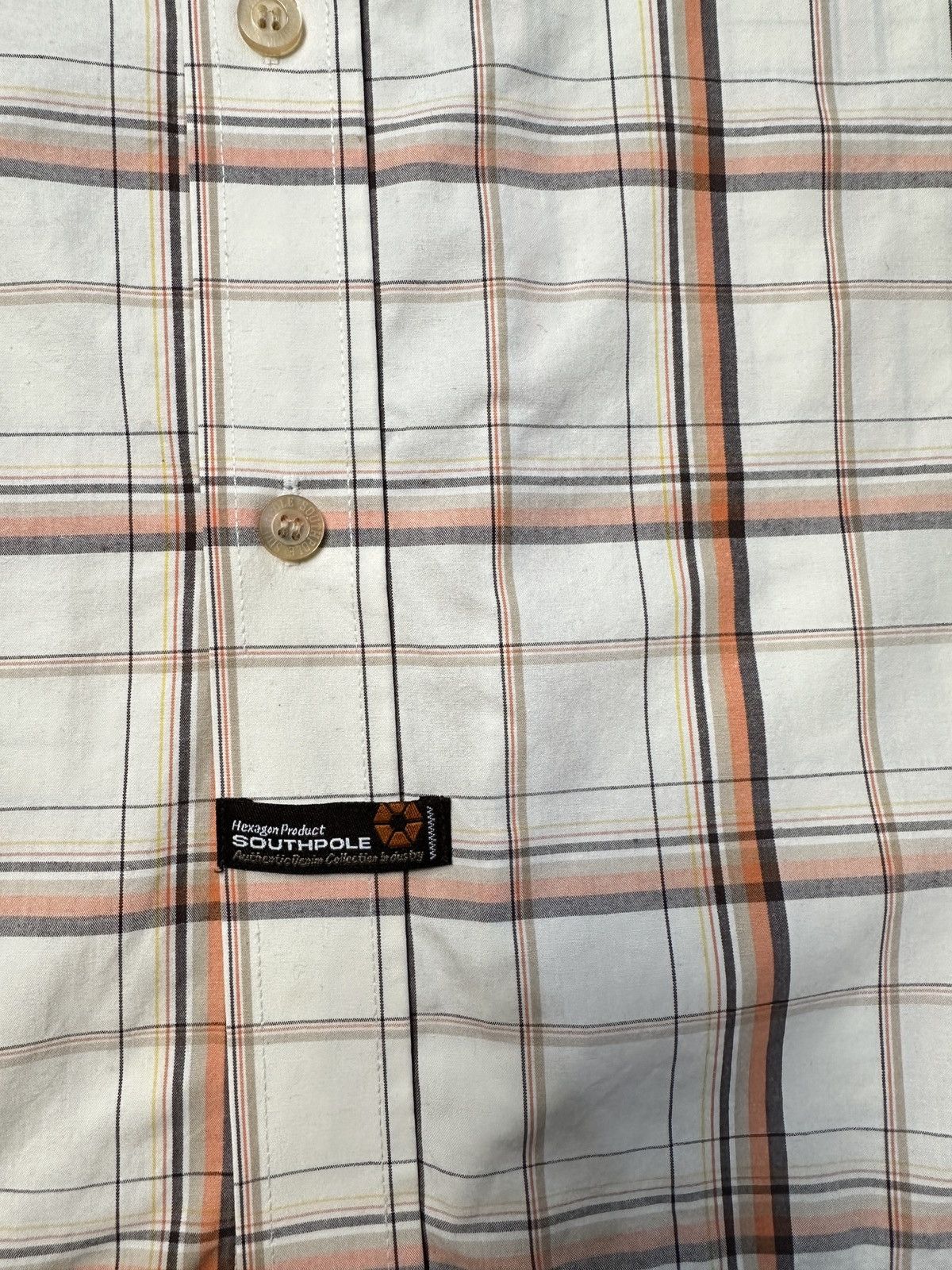 Southpole Southpole Short Sleeve Checkered Button-up Shirt Size US XL / EU 56 / 4 - 4 Thumbnail