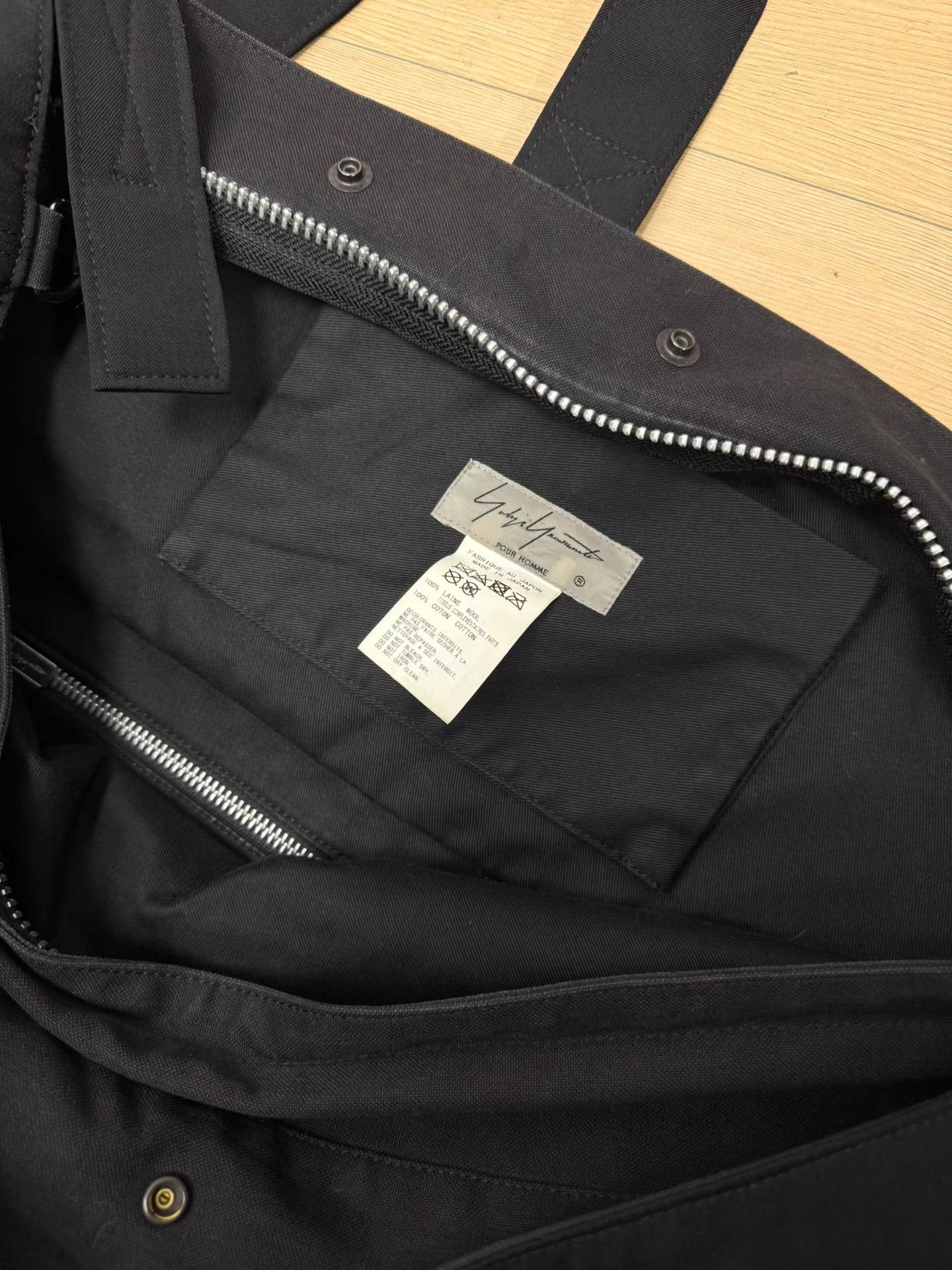 Yohji Yamamoto Yohji Yamamoto Double Layer Wool Messenger K20 Size ONE SIZE - 7 Thumbnail