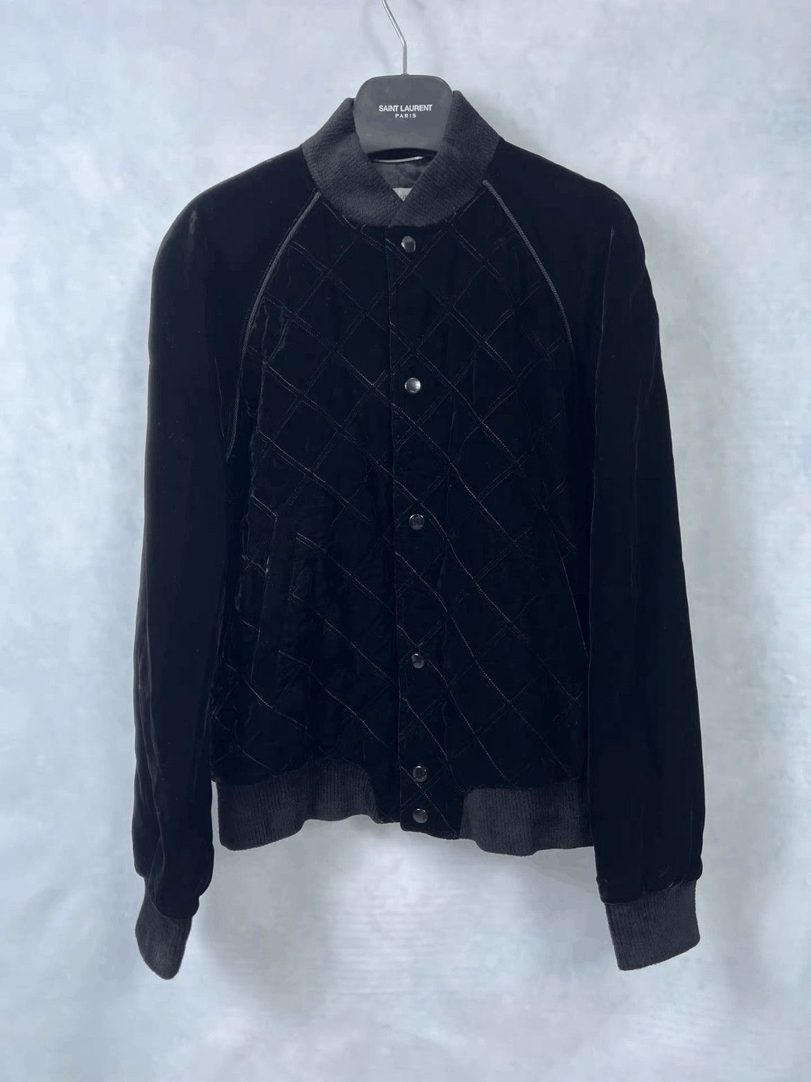 Sz 48 Saint Laurent Paris 18AW Velvet Jacket