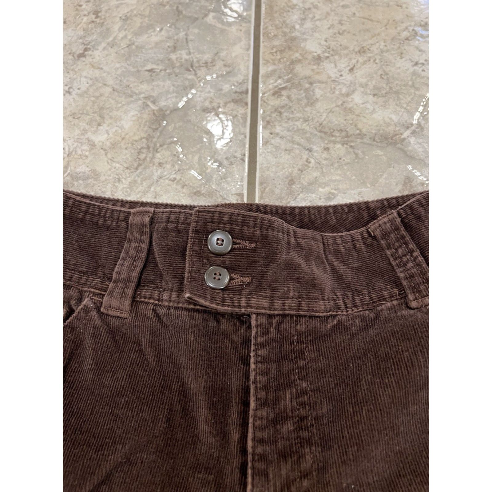 Dockers Womens DOCKERS Pants Bootcut Corduroy Brown 8 SHORT Inseam 29in Flat Front Pockets Slimming Stretch Casual Vintage: No? Size 30" / US 8 / IT 44 - 6 Thumbnail
