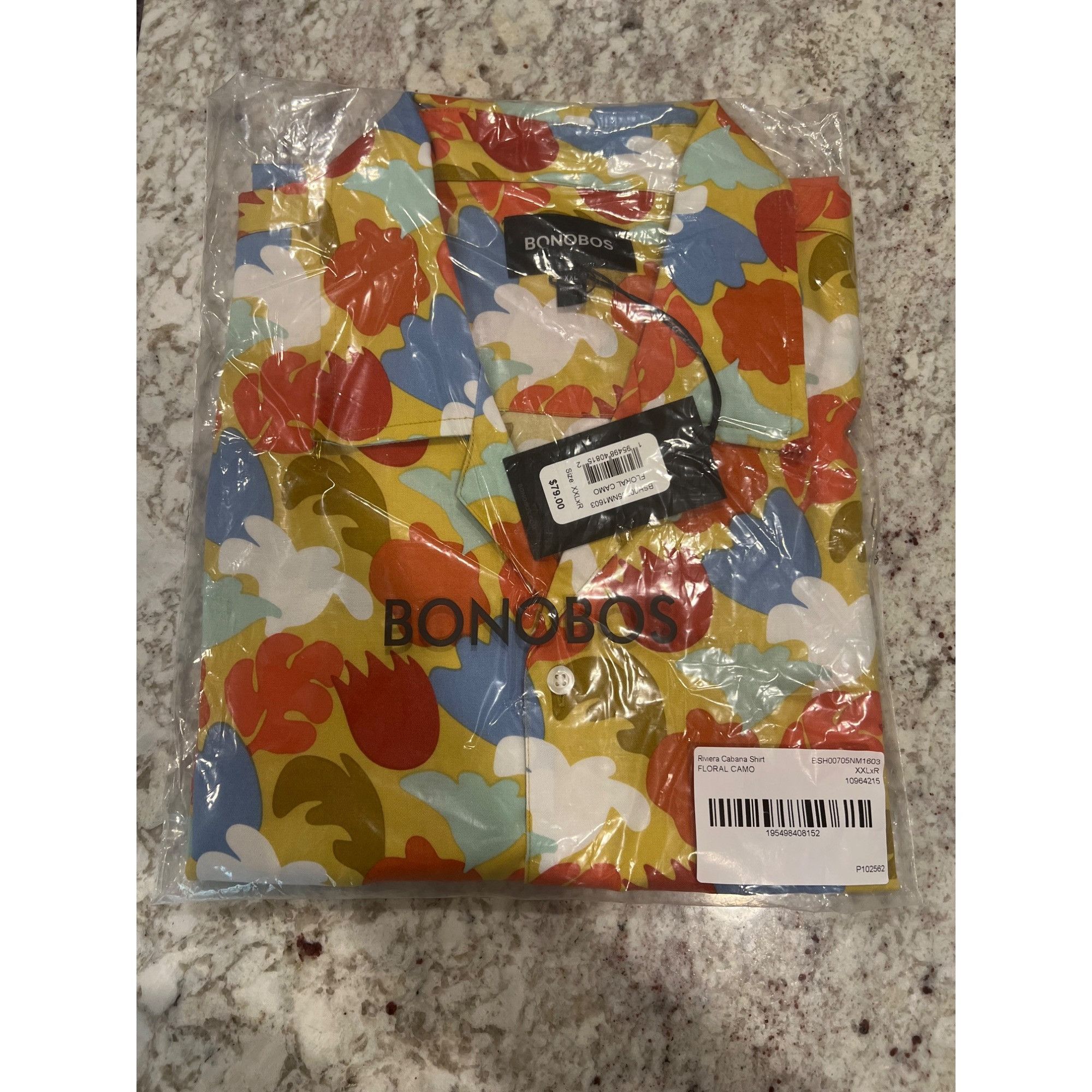 Bonobos Bonobos Riviera Short Sleeve Button Up Shirt NWT - Size XXL Size US XXL / EU 58 / 5 - 6 Thumbnail