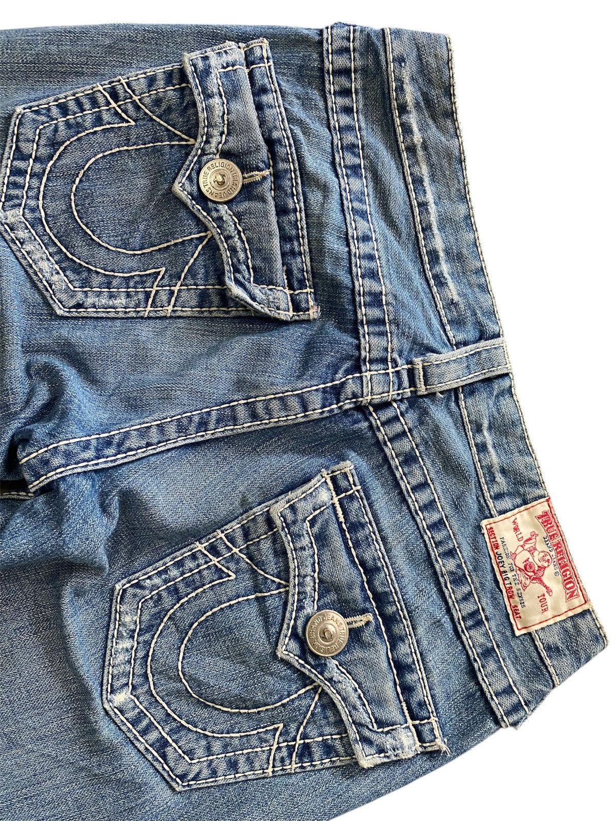 Designer Flare True Religion Joey Big Bootcut Jeans Size 27" / US 4 / IT 40 - 5 Thumbnail