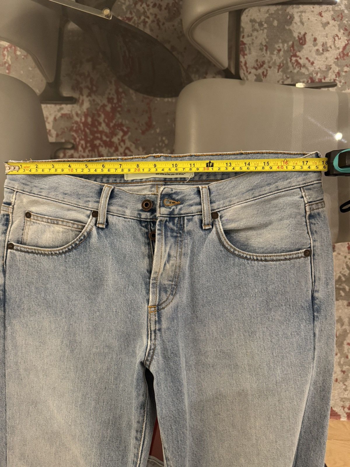 Off-White Off White Spray Paint Jeans Size US 33 - 7 Thumbnail