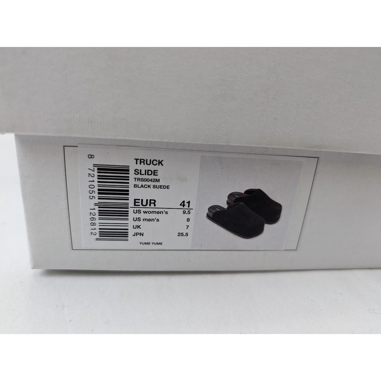 YUME YUME o1rshd1 Suede Truck Slide in Black Size US 8 / EU 41 - 20 Thumbnail