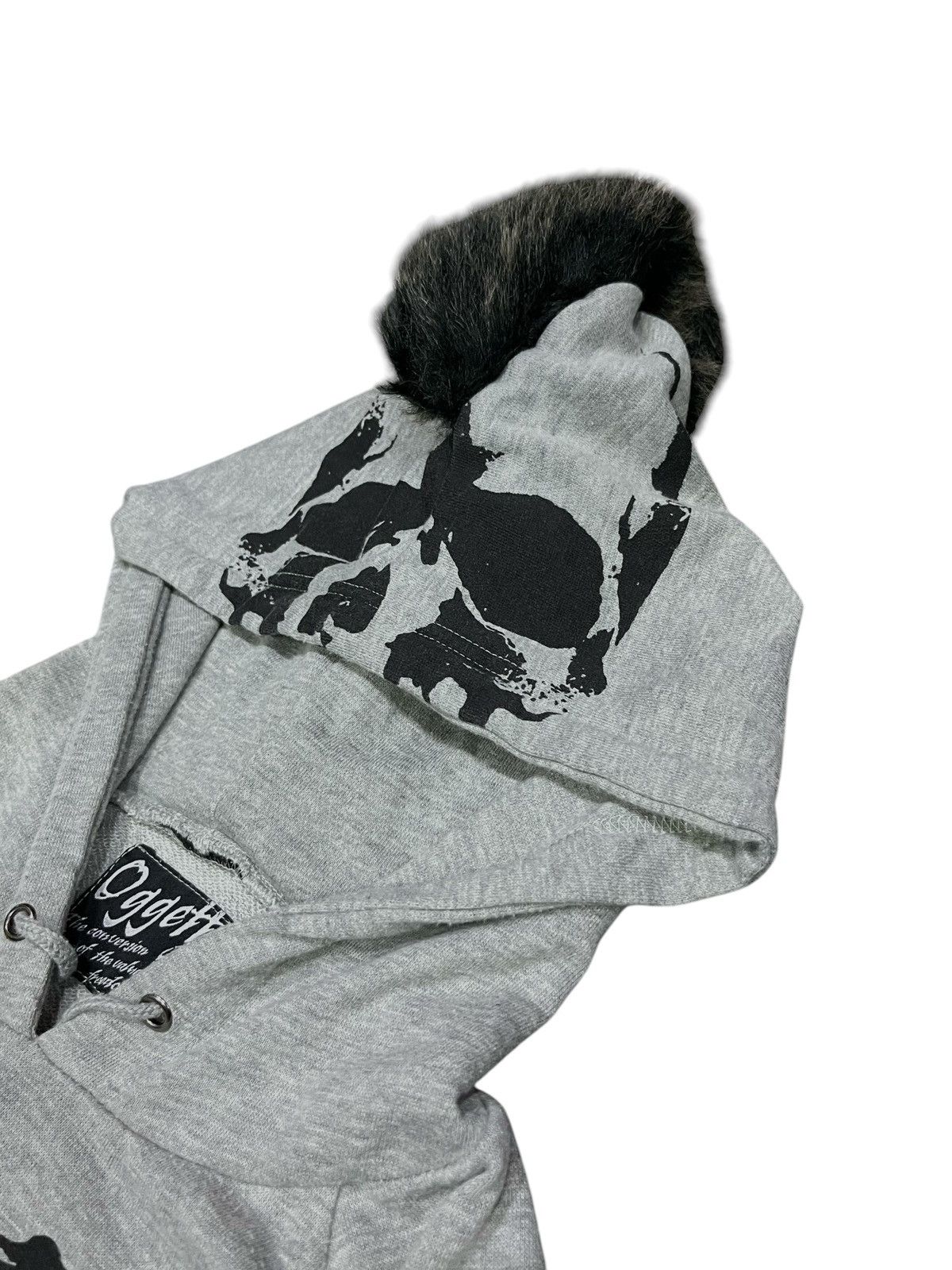 Japanese Brand OGGETTO Skeleton Skull Punk Mohawk Hair Hooded Kapital Style Size M / US 6-8 / IT 42-44 - 10 Thumbnail