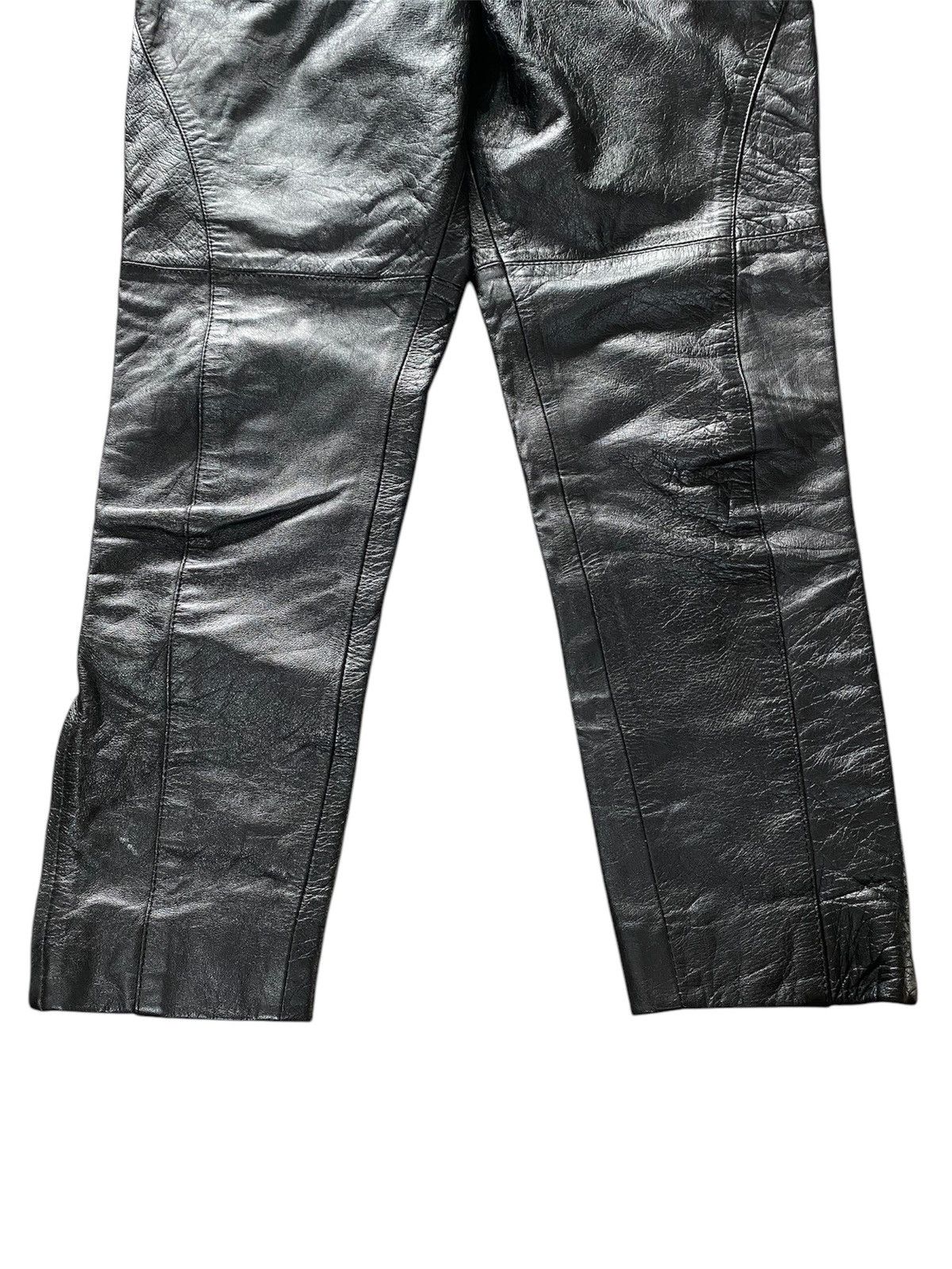 Japanese High Rise Leather Pants Jha-Jha by Fook Pants