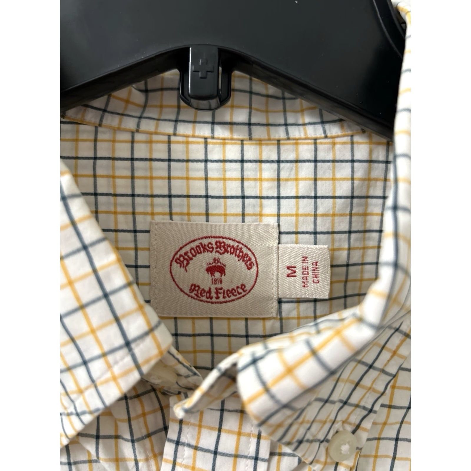Brooks Brothers Brooks Brothers Red Fleece Shirt Mens M Beige Plaid Button-Down Long Sleeve Size US M / EU 48-50 / 2 - 5 Thumbnail