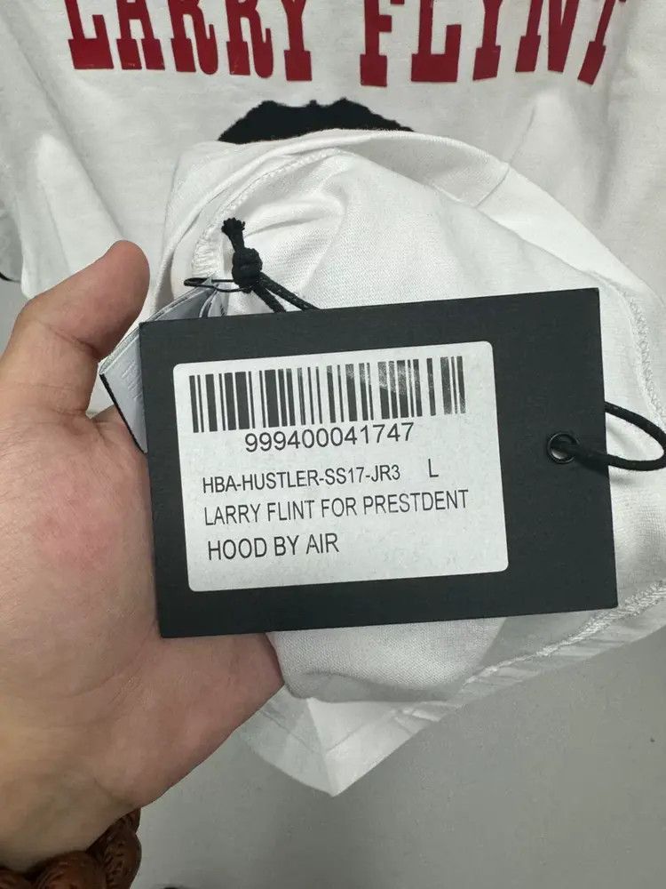 Hood By Air Hood by Air 17SS "LArry Flynt for President" Tee-2505 Size US L / EU 52-54 / 3 - 7 Thumbnail