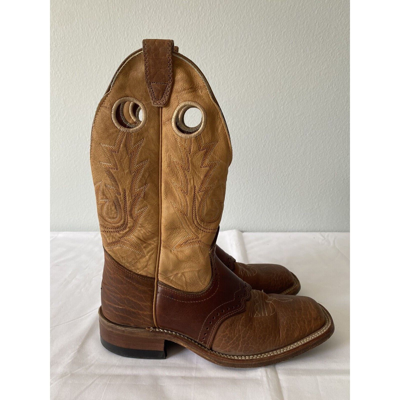 Boulet Boulet Hand Made/Tooled Cowgirl Square Toe Women's Size 6 Size US 7.5 / IT 37.5 - 3 Thumbnail