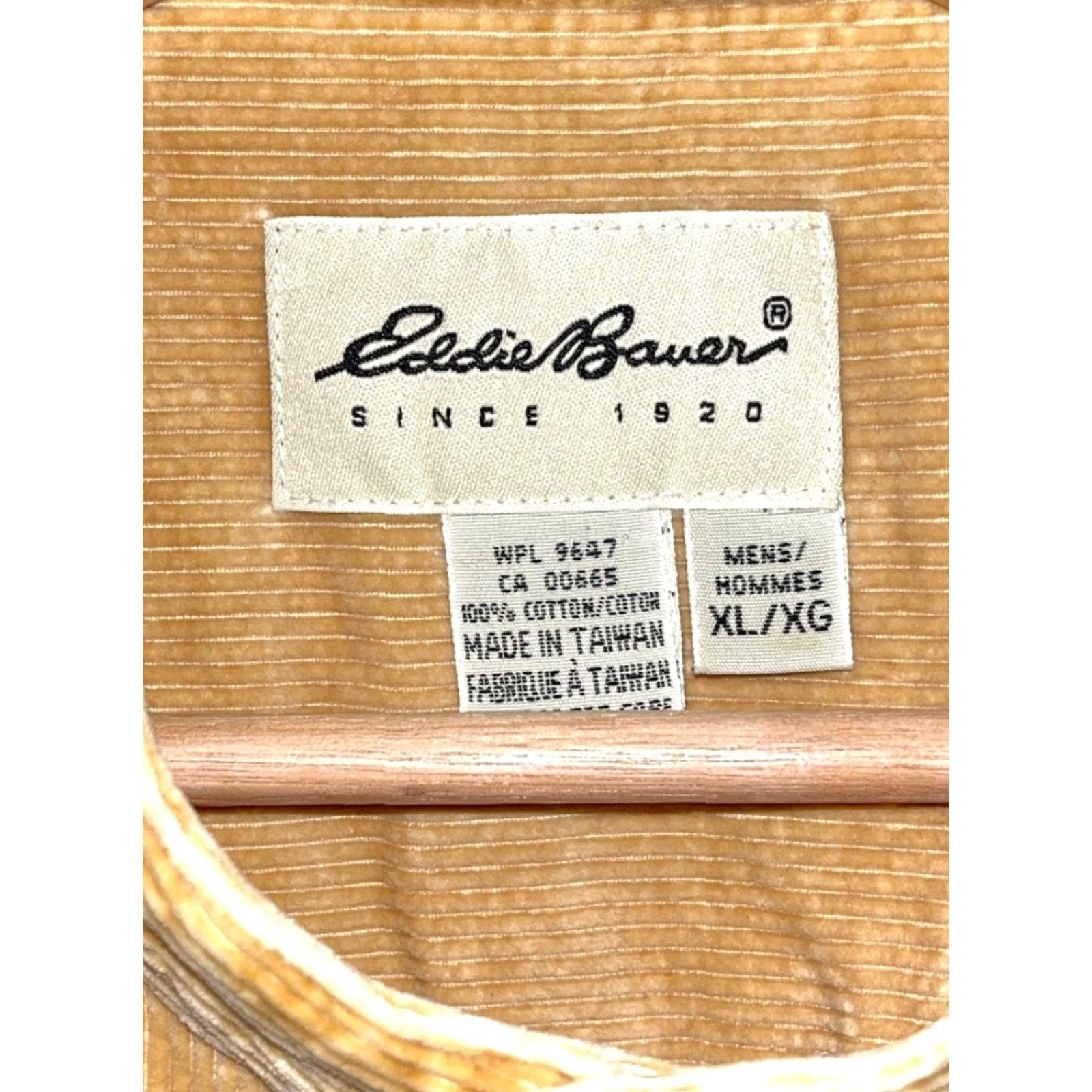 Eddie Bauer VINTAGE Eddie Bauer Band Collar Corduroy Shirt Mens XL Mustard Yellow EUC Size US L / EU 52-54 / 3 - 4 Thumbnail