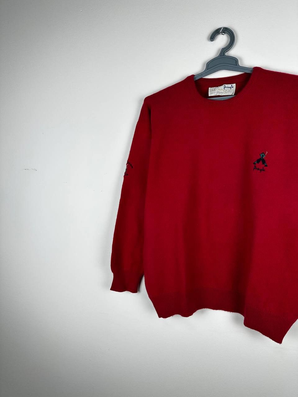 Pringle Of Scotland × Vintage Vintage Pringle of Scotland Red Jumper 80s Size US L / EU 52-54 / 3 - 2 Thumbnail