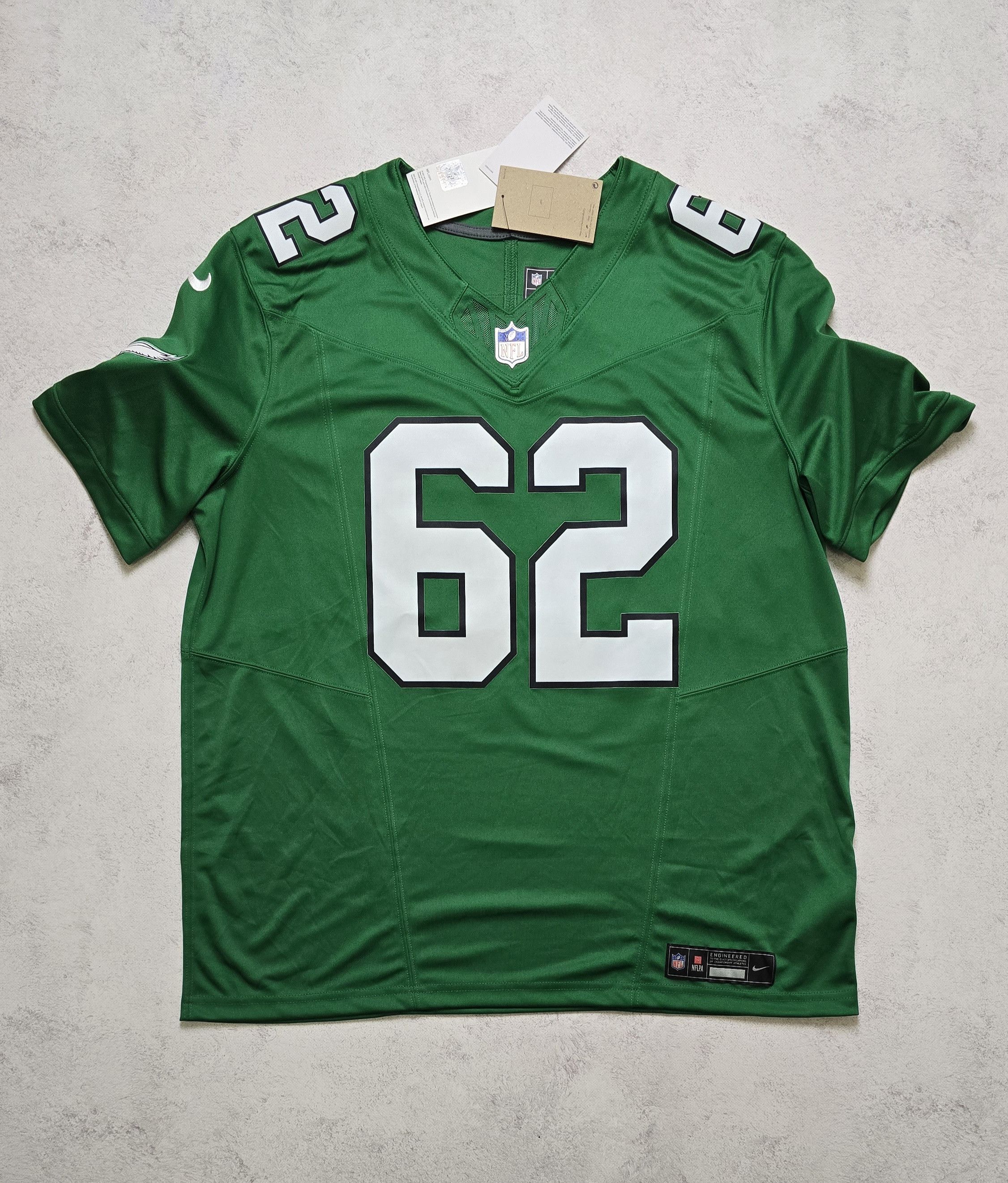 Nike Jason Kelce Philadelphia Eagles FUSE Limited Jersey Kelly Size US XL / EU 56 / 4 - 1 Thumbnail