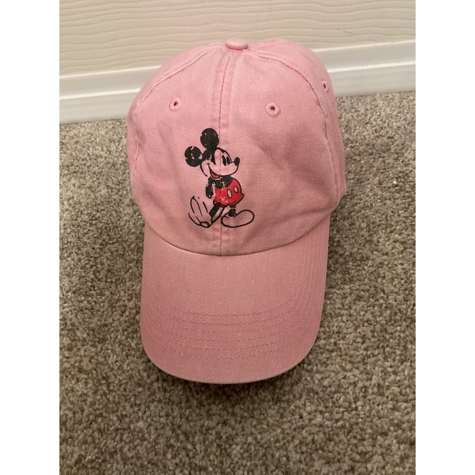 Disney Mickey Mouse Disney Parks Pink Adjustable Baseball Cap Hat Size ONE SIZE - 3 Thumbnail