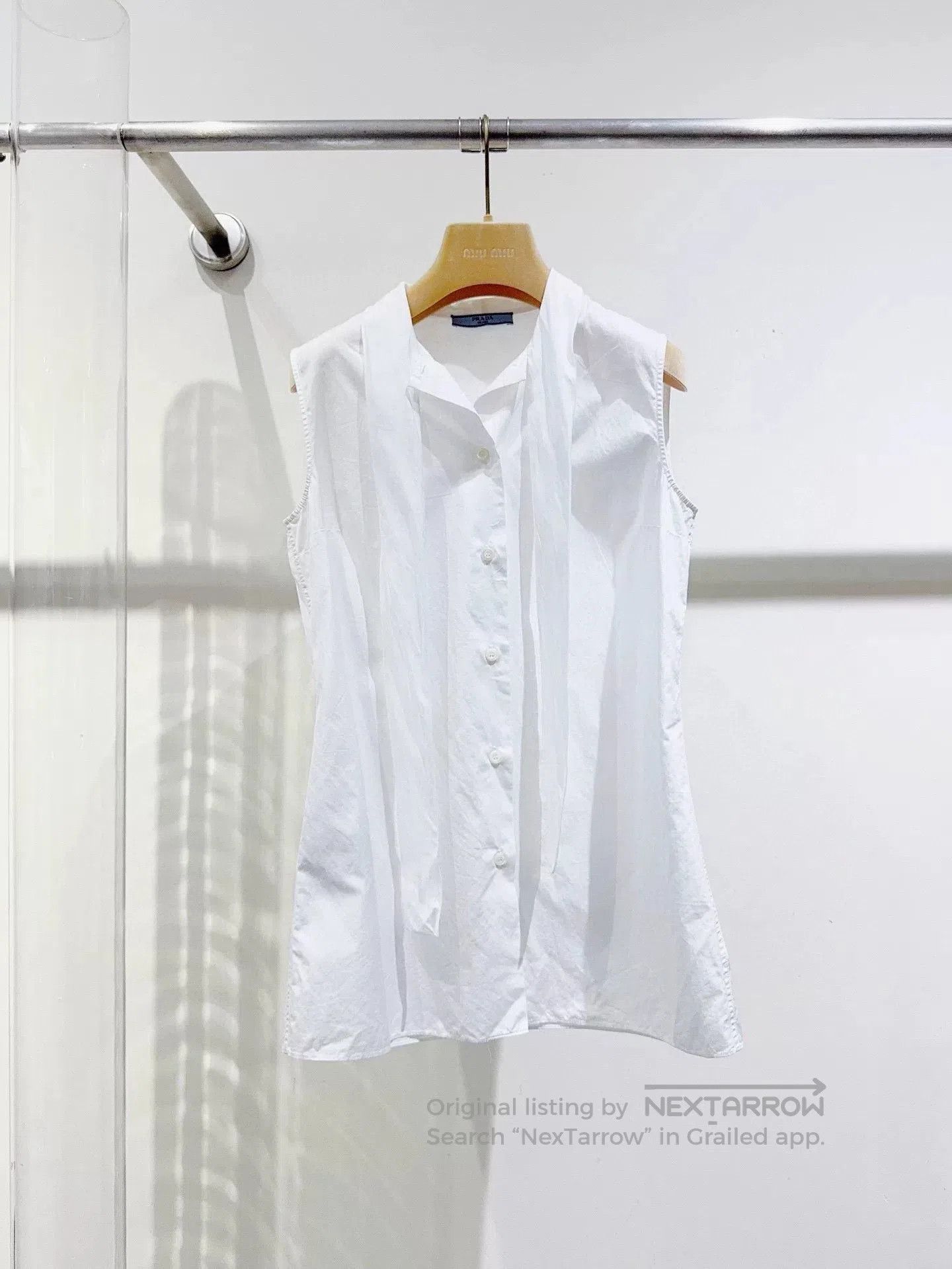 Prada Prada Ribbon Shirt. Size S / US 4 / IT 40 - 1 Thumbnail