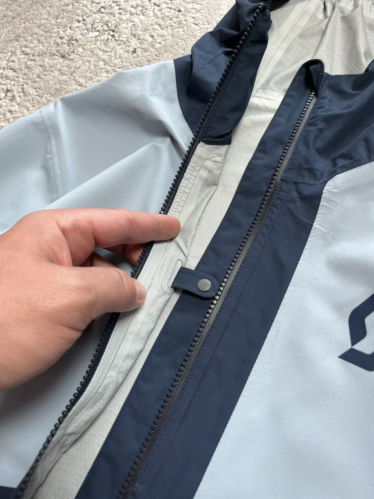 Other Scott Waterproof Shell Jacket Navy Gray M – Outdoor Hiking Size US M / EU 48-50 / 2 - 6 Thumbnail