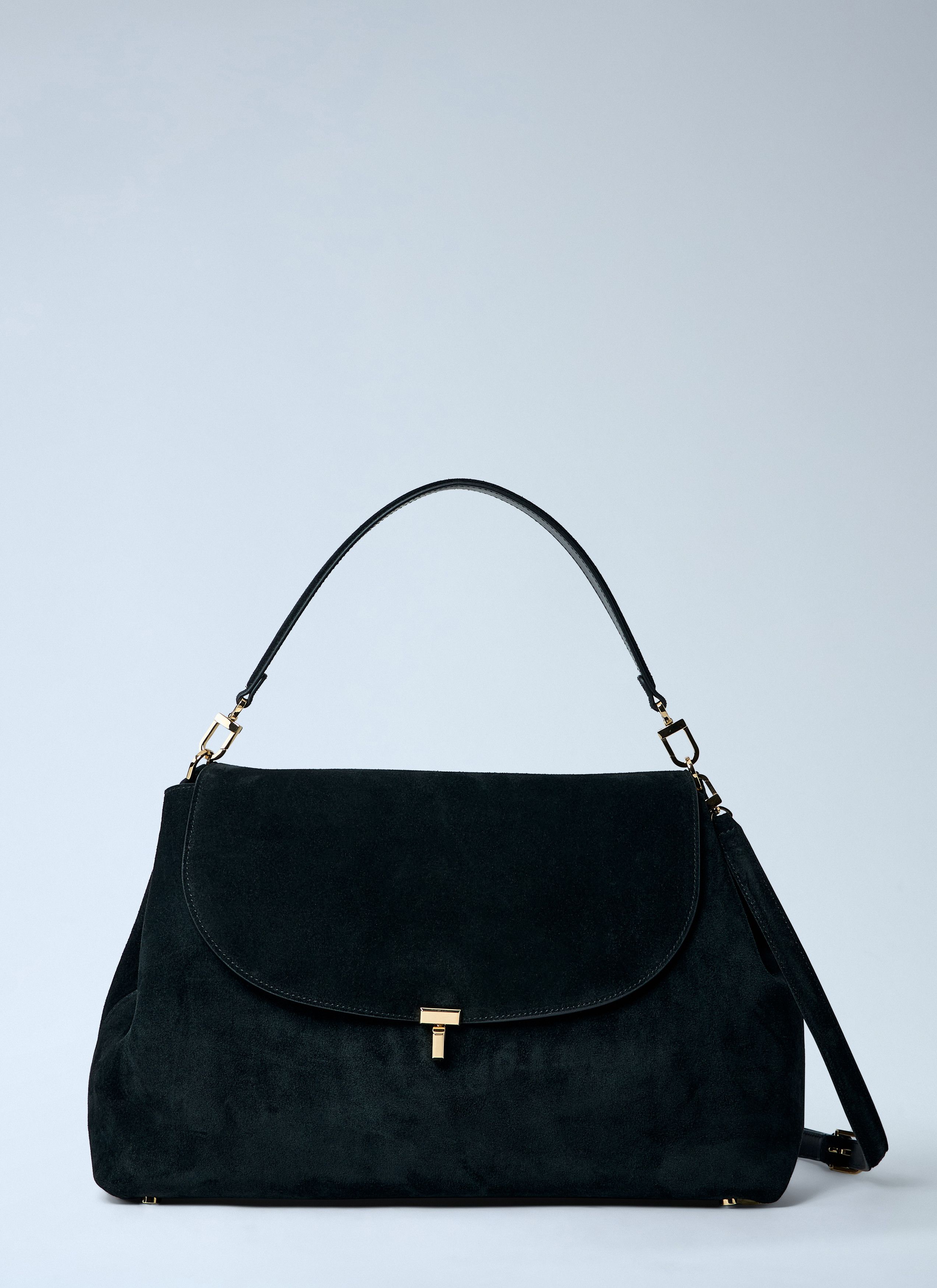Toteme T-Lock Suede Satchel Bag Size ONE SIZE - 1 Thumbnail