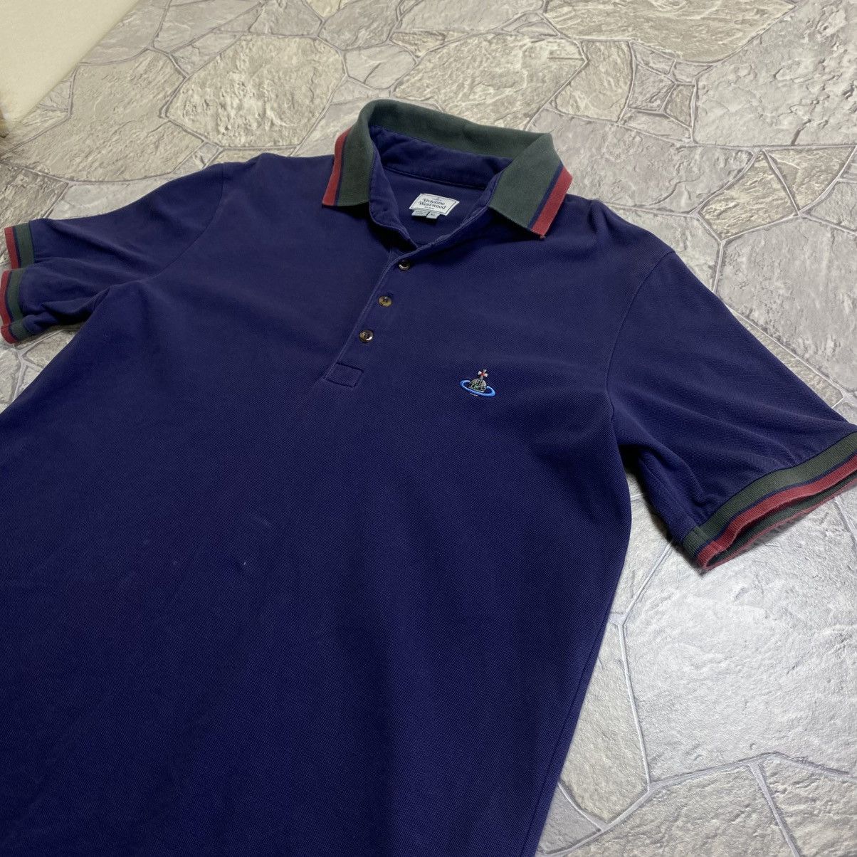Vivienne Westwood Vivienne Westwood Polo T-Shirt Vintage Small Orb Logo Luxury Size US XL / EU 56 / 4 - 2 Thumbnail