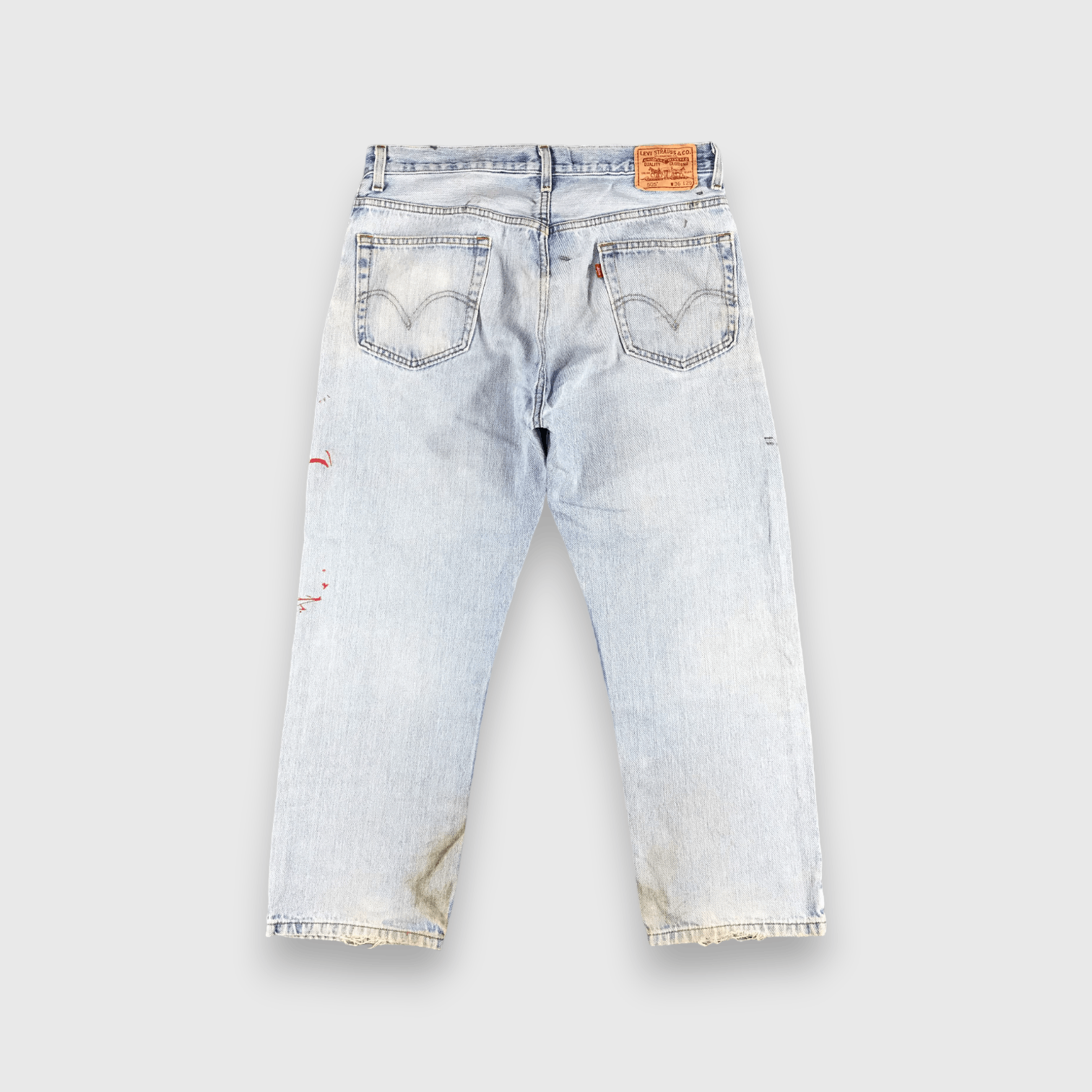Levi's × Vintage Vintage Light Wash Levis 505 Jeans-J1534 Size US 36 / EU 52 - 2 Thumbnail