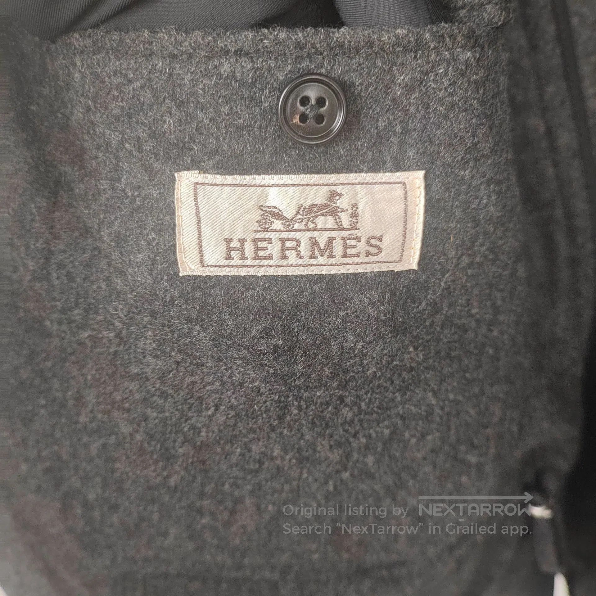 Hermes Hermes Black Zipper Pocket Casual Blazer Jacket| Size US S / EU 44-46 / 1 - 3 Thumbnail