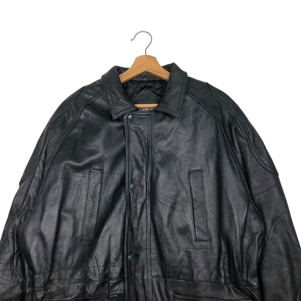 Japanese Brand 🔥VINTAGE BIKER LEATHE RJACKET BLANKET D’HOMME A HOMME Size US M / EU 48-50 / 2 - 5 Thumbnail