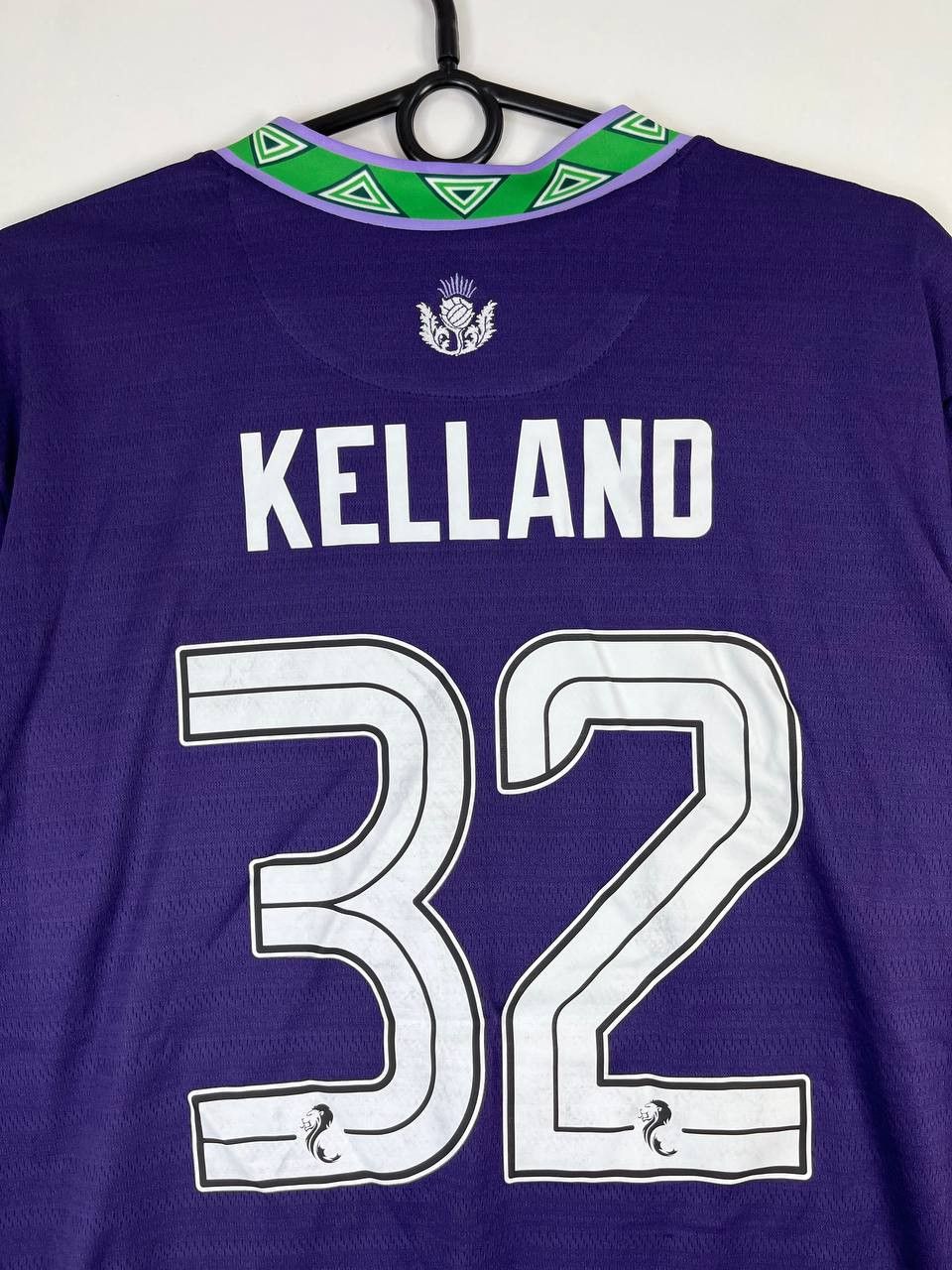 Joma Hibernian Fc Away Football Shirt Soccer Joma Kelland #32 L Size US L / EU 52-54 / 3 - 6 Thumbnail