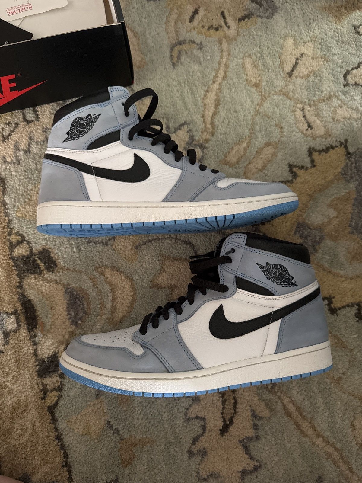 Jordan Brand UNC Nike Jordan 1 Size US 12 / EU 45 - 1 Thumbnail