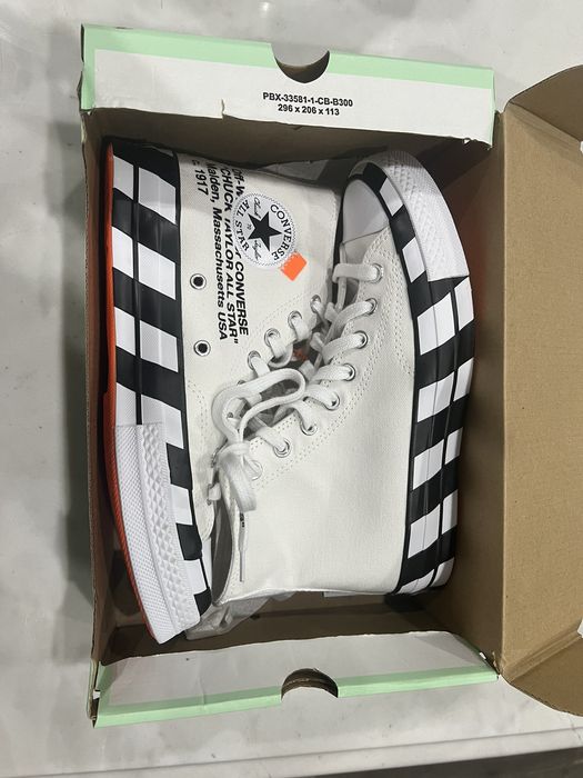 Converse x off outlet white grailed