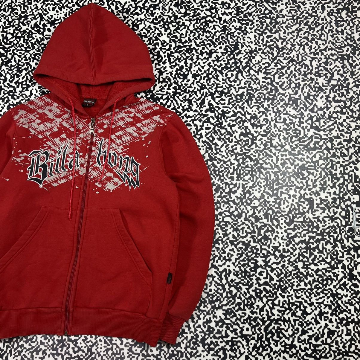 Billabong Vintage Y2K Billabong Surf Affliction Style Retro Zip Hoodie Size US L / EU 52-54 / 3 - 3 Thumbnail