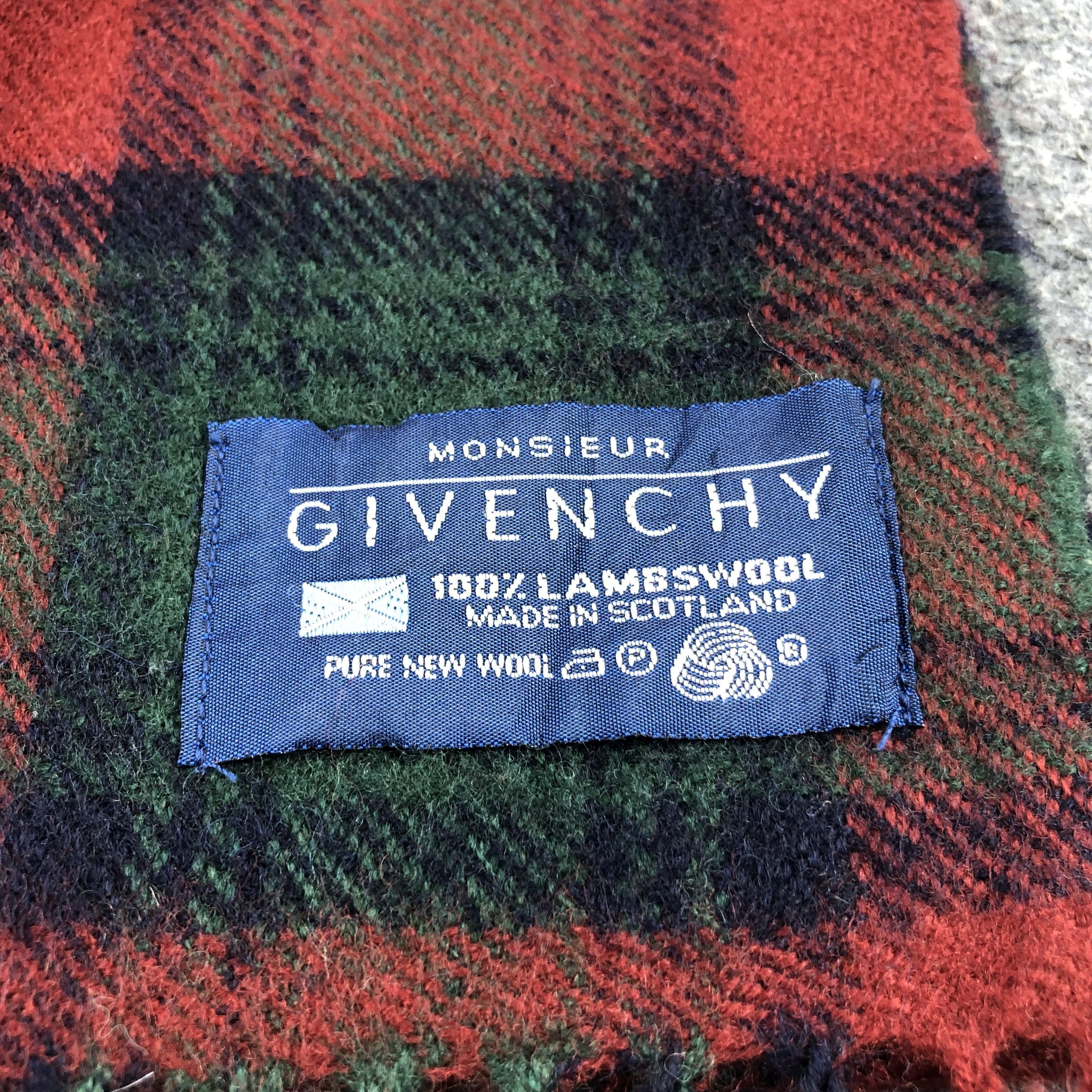 Givenchy Givenchy Tartan Wool Scarf Muffler V629 Size ONE SIZE - 5 Thumbnail