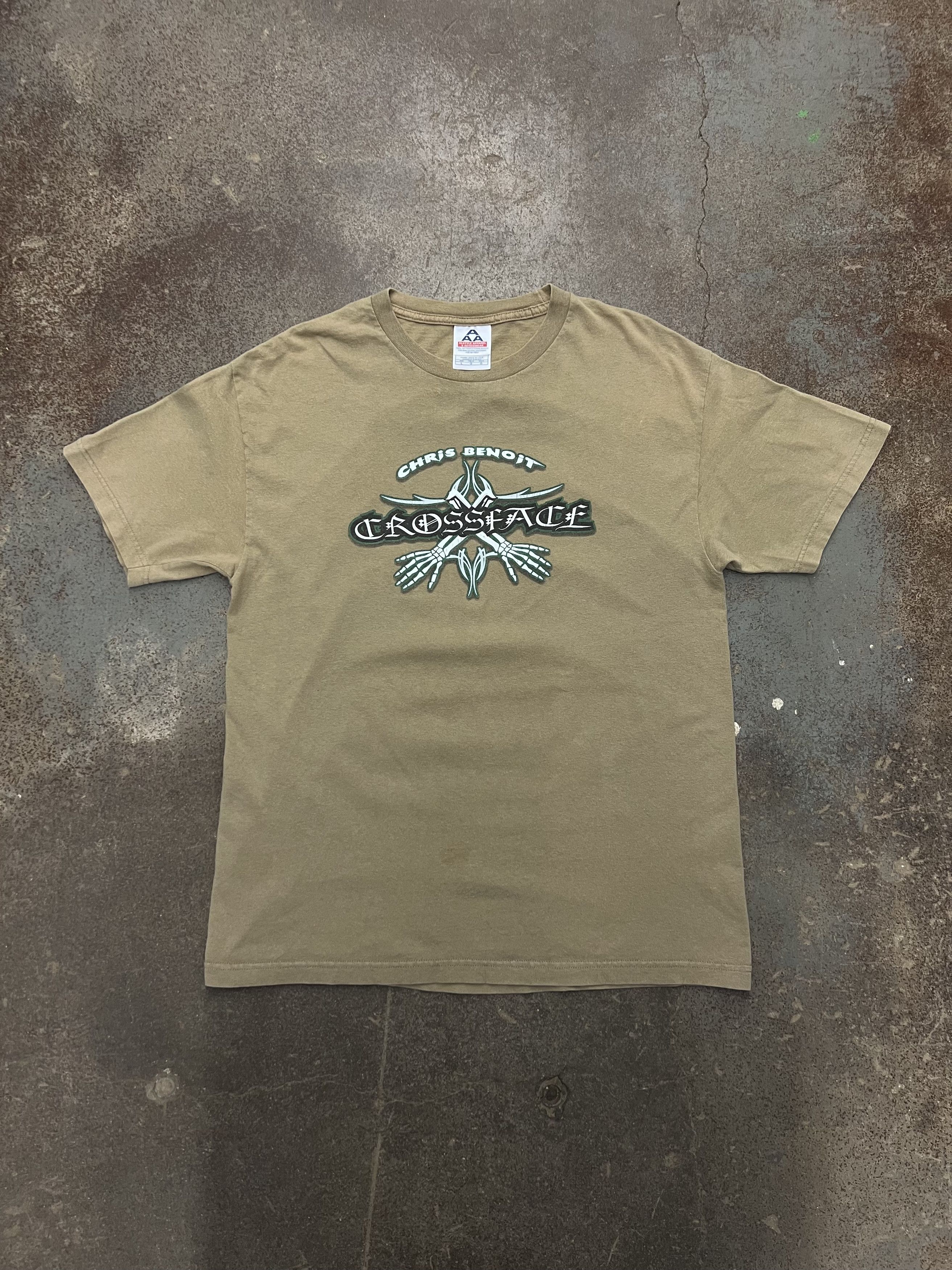 WWE VTG 2004 WWE Chris Benoit The Crippler Crossface T-Shirt Size US L / EU 52-54 / 3 - 1 Thumbnail