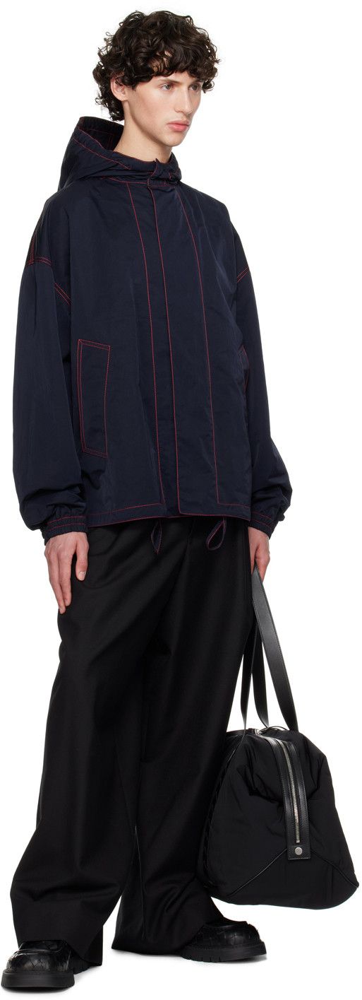 Bottega Veneta o1w1db10825 Tech Nylon Blouson Jacket in Navy Size US M / EU 48-50 / 2 - 4 Thumbnail