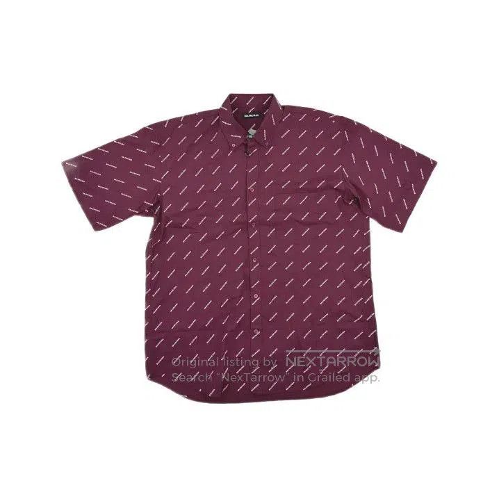 Balenciaga Balenciaga Red Logo Print Short Sleeve Polo Shirt. Size US M / EU 48-50 / 2 - 2 Thumbnail