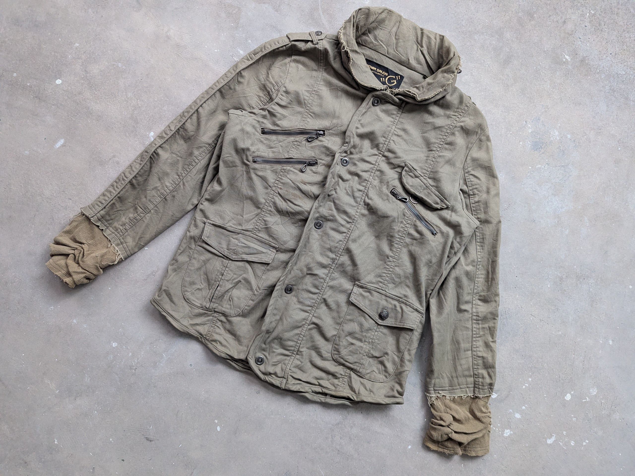 Japanese Brand × Le Grande Bleu (L.G.B.) × Vintage Vintage Distressed Bondage Jacket LGB Style Size M / US 6-8 / IT 42-44 - 3 Thumbnail