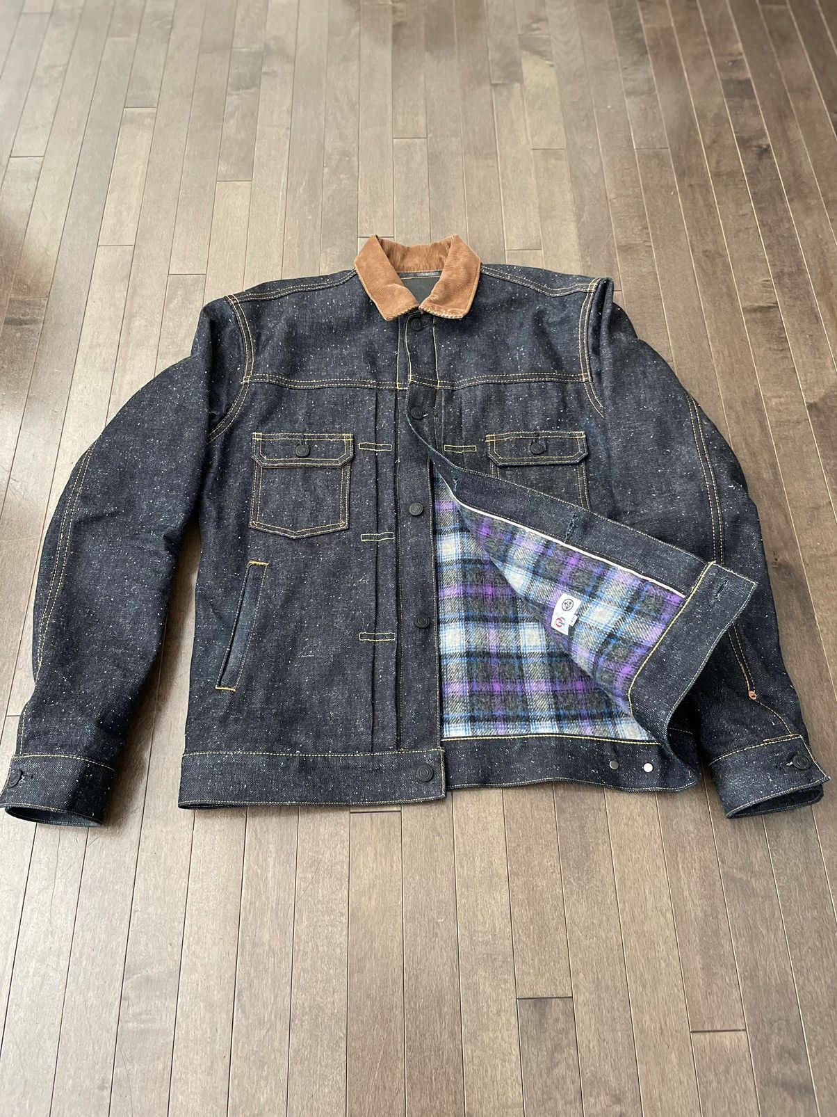 Momotaro Momotaro + OD frost nep selvedge jacket | Grailed