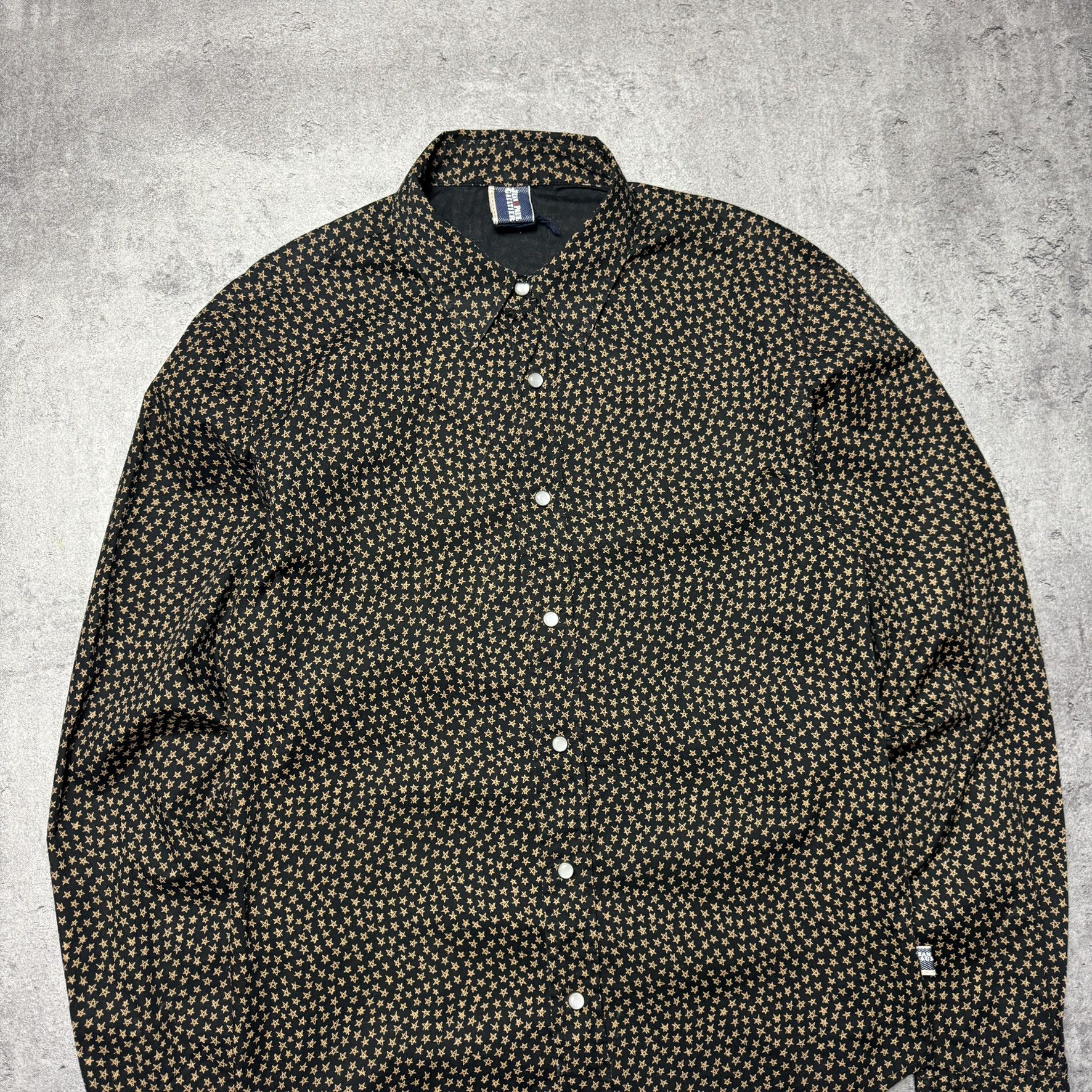 Jean Paul Gaultier Rare Vintage Jean-Paul Gaultier Shirt black with stars Size US L / EU 52-54 / 3 - 2 Thumbnail