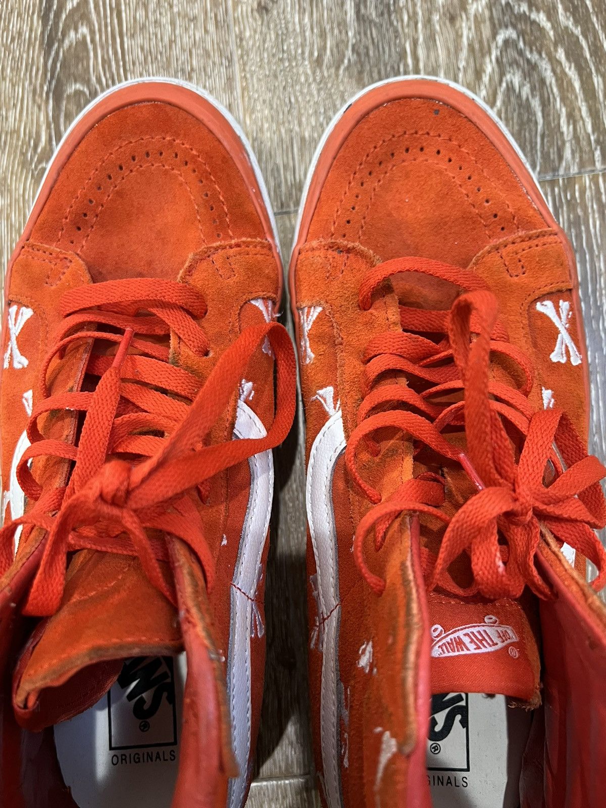 Vans × Wtaps Vans wtaps sk8 hi lx orange bones sneakers Size US 10.5 / EU 43-44 - 9 Thumbnail