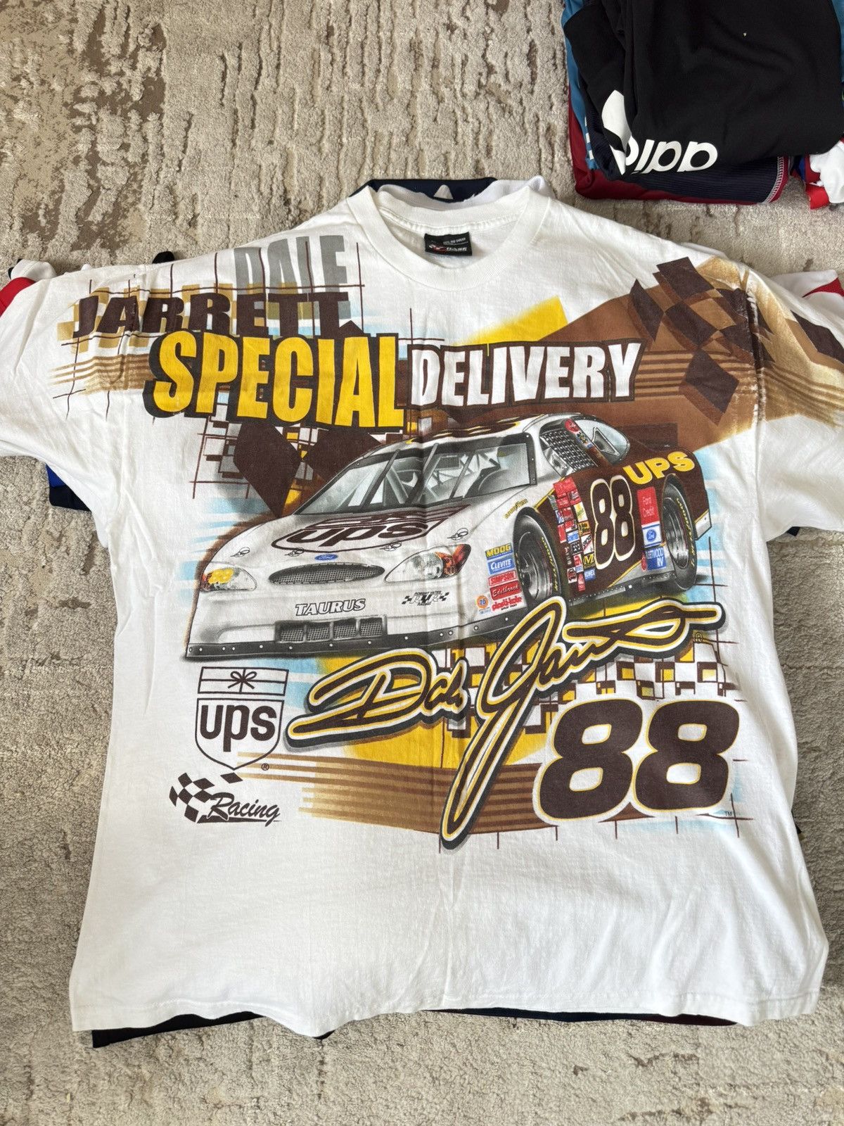 Chase Authentics × NASCAR × Vintage Vintage Nascar Dale Jarrett Tee Chase Authentic Racing Shirt Size US XL / EU 56 / 4 - 3 Thumbnail